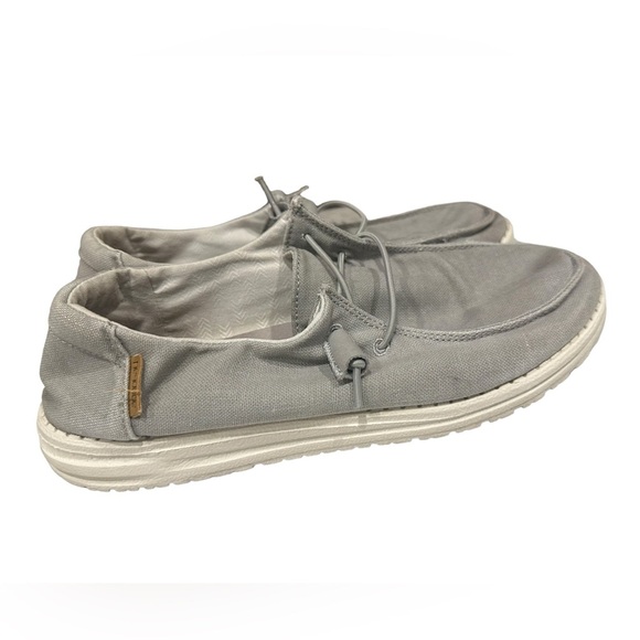 Women’s Hey Dude Wendy Chambray Light Gray Size 10 - Picture 2 of 7
